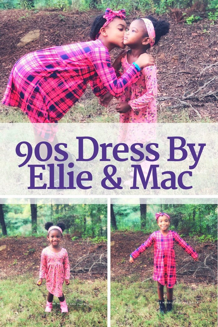 Ready? Set? Sew! Sewing with lining made me nervous until I tried the new girls 90s Dress by Ellie & Mac. It earned 5 needles from me so see why here.