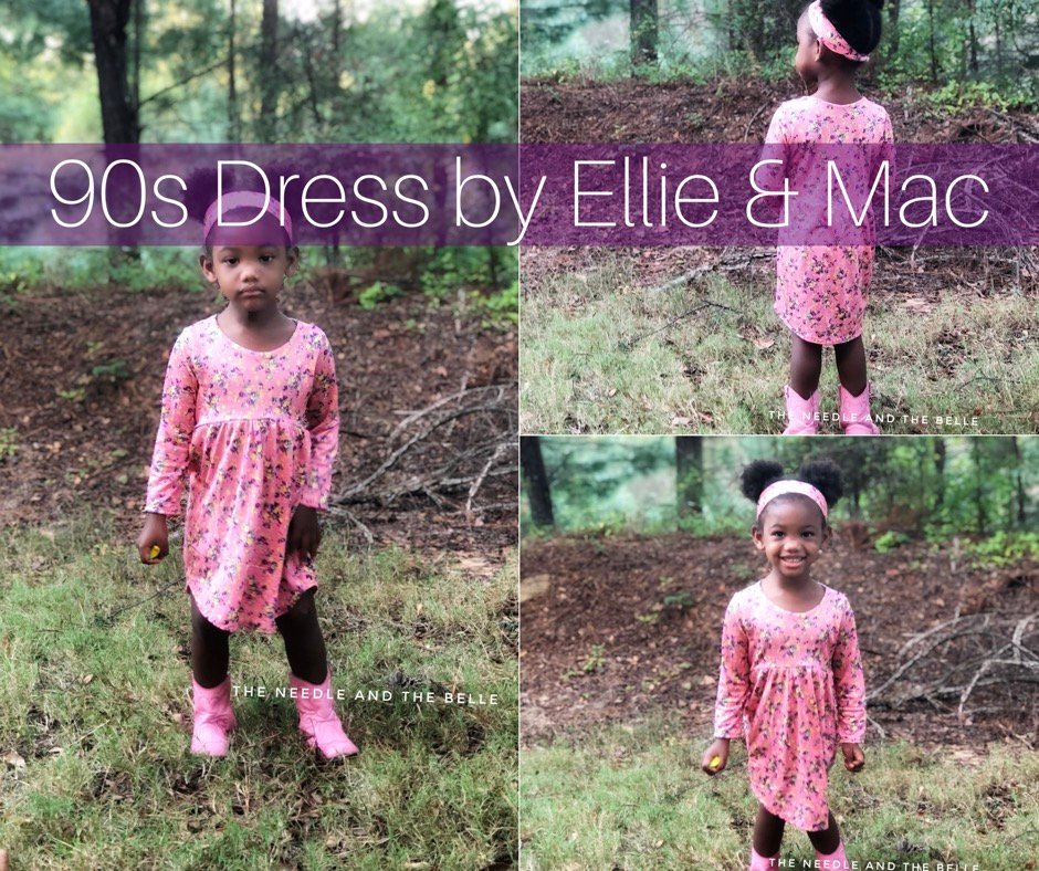 Ready? Set? Sew! Sewing with lining made me nervous until I tried the new girls 90s Dress by Ellie & Mac. It earned 5 needles from me so see why here.