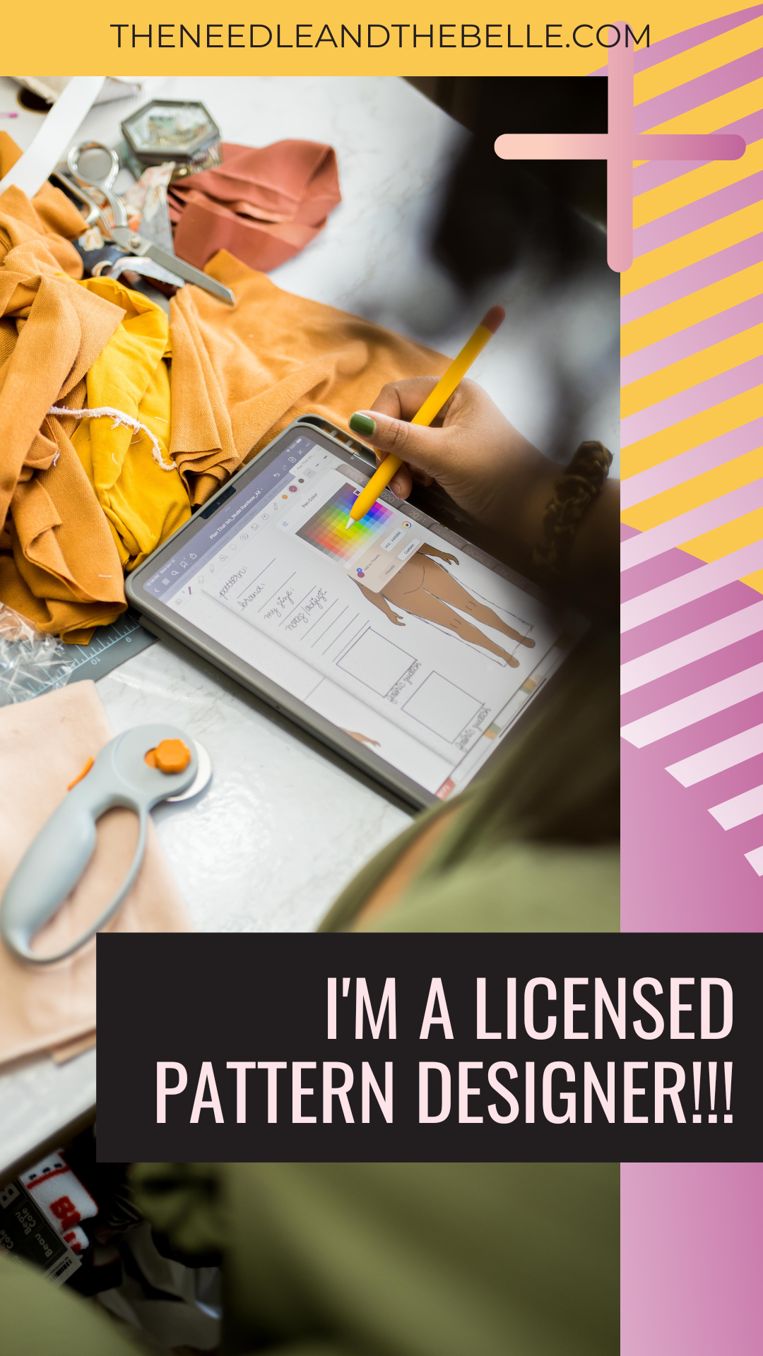 I'm a licensed pattern designer!!!